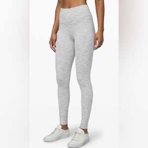 Lululemon Wonder Under grey space nimbus leggings